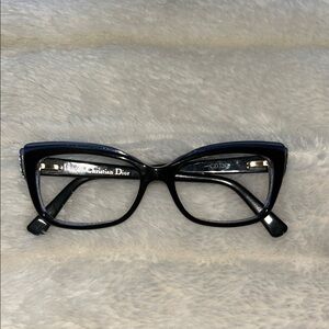 Dior Black Cat-Eye Glasses